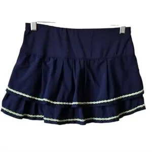 Lucky In Love Gonna Da Tennis E Golf Donna Con Shorts Integrato E Fondo A Pieghe - Nero